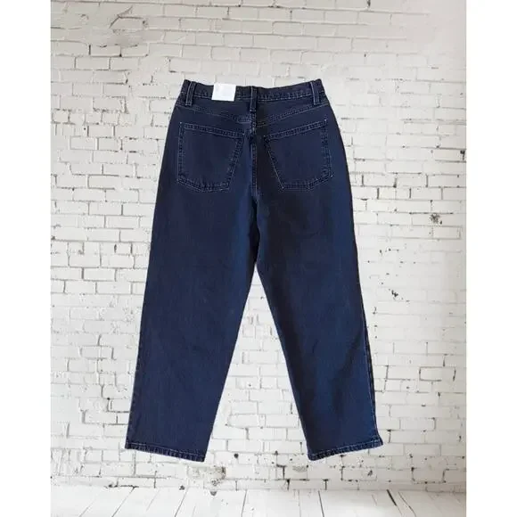 New Universal Thread Vintage Straight Jeans Women's 8/29R Black Distressed - Picture 2 of 8